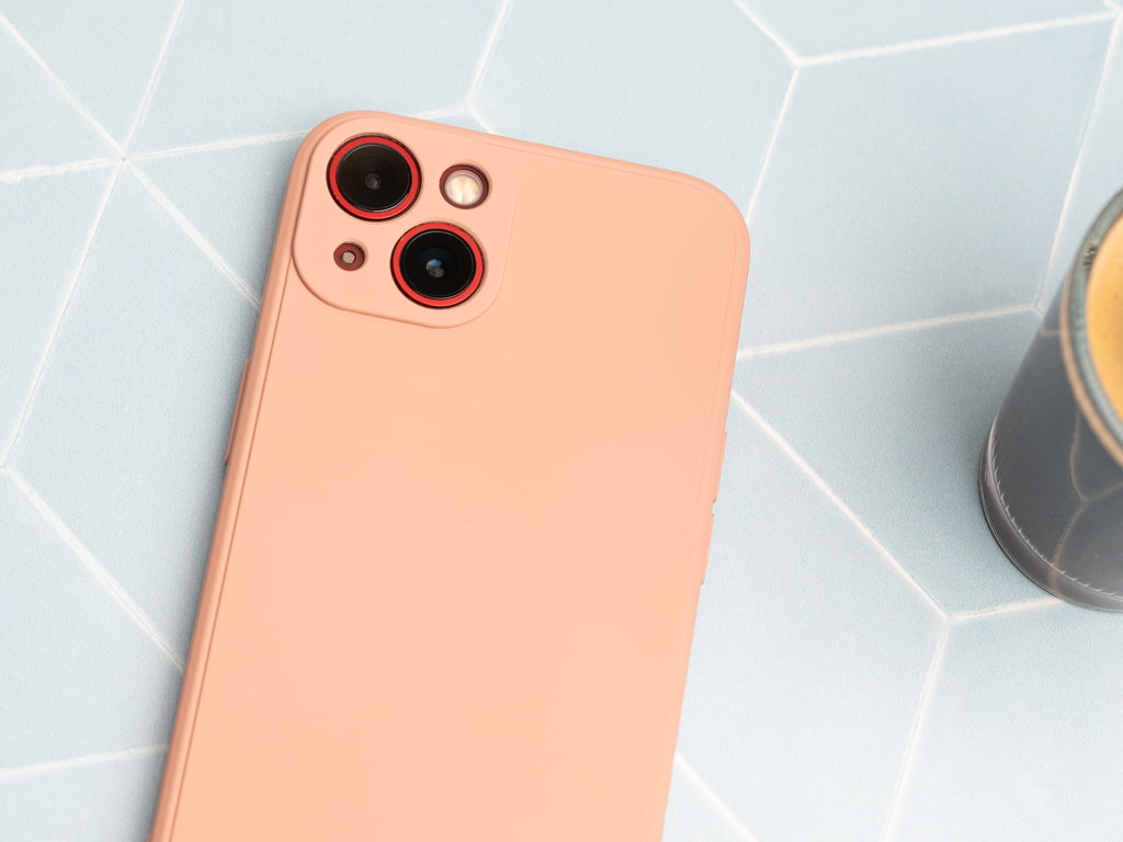 Silikonový kryt na iPhone 13 Mini - Béžový - 3